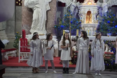 Дзеці паказалі калядную пастаноўку ў касцёле Святога Андрэя ў Слоніме