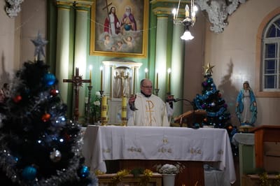 У аграгарадку Сялявічы на Слонімшчыне прайшла імша ў касцёле святой Барбары