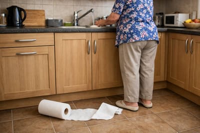 Поняла, зачем мама всегда держала на полу бумажное полотенце. Причина понятна