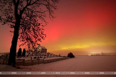 В ночь на 20 января северное сияние наблюдали по всей Беларуси – яркие фото