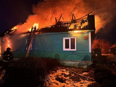 Дом, гараж и баня горели в Гродненской области