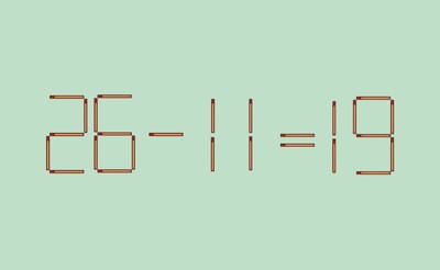 Головоломка со спичками для гениев: справитесь за 12 секунд?