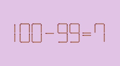 Проверьте свой IQ за 15 секунд: сможете ли вы исправить это равенство 1 спичкой?