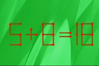 Проверьте свой интеллект: сможете ли вы исправить равенство за 15 секунд одной спичкой?