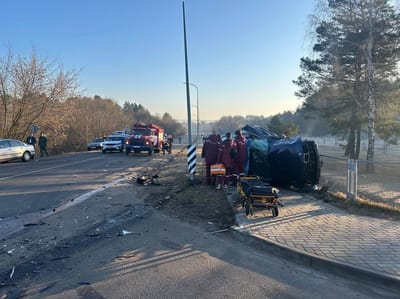 ДТП в Слониме: скорая столкнулась с БМВ — есть пострадавший