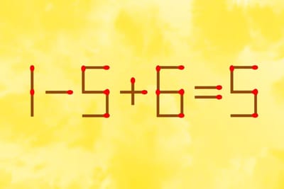 Задача для настоящих математиков: исправьте равенство за 12 секунд одной спичкой!