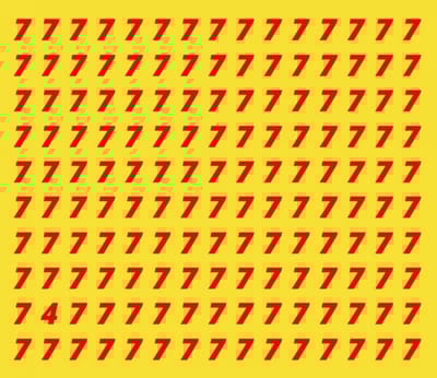 Вирусный тест на внимательность: сможете ли вы заметить цифру 4 за 7 секунд