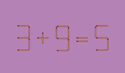 Проверьте свою сообразительность: решите головоломку одной спичкой 