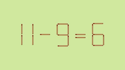 Переложите 1 спичку в 11−9=6: быстрый тест на логику