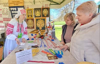 Слонімскія майстры прадстаўляюць рамёствы Гродзеншчыны на міжнародным форуме ў Магілёве