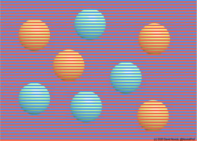 Оптическая иллюзия, которая сбила с толку миллионы: какого цвета шарики на самом деле?