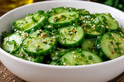 закуска из огурцов