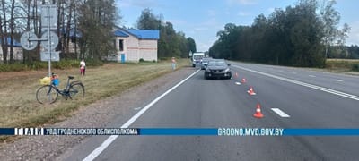 29-летняя водитель «Мазды» сбила велосипедиста в Слонимском районе