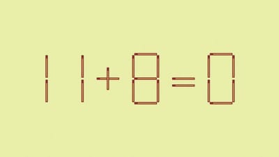 Головоломка для супернаходчивых: переставьте 1 спичку за 11 секунд