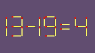 Головоломка на 9 секунд: переместите всего 1 спичку – и равенство станет правильным