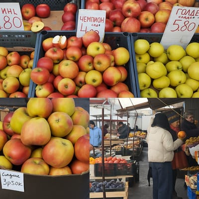 Хит сезона — яблоки: что ещё продают на рынке в Слониме и сколько это стоит