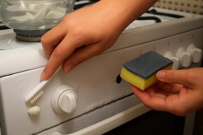 Не сода и не уксус: жир с ручек плиты убирает другое средство — легко и без откручивания