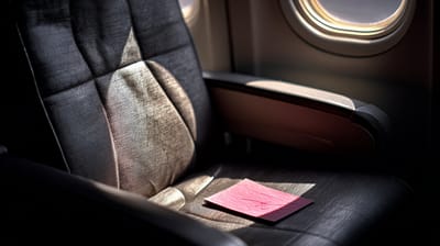 Пассажир самолета нашёл на своём кресле записку с неожиданной просьбой