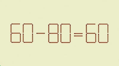 Переставьте 1 спичку за 15 секунд и убедитесь, что умеете мыслить нестандартно!