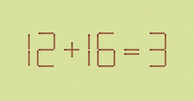 Переставьте 1 спичку за 20 секунд и докажите миру, что вы настоящий гений!