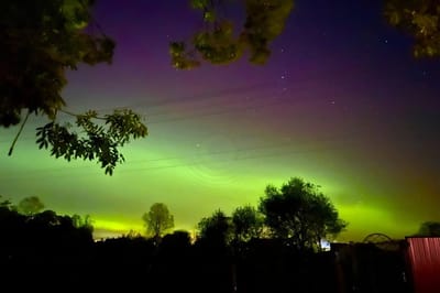 Полярные сияния озарили небо в ночь с 29 на 30 сентября