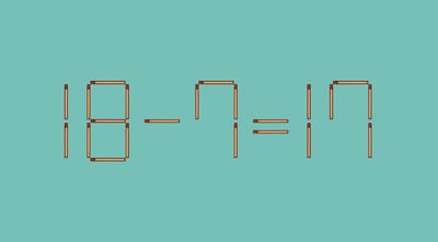 Проверьте свой IQ: переставьте всего 1 спичку!