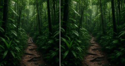 Проверьте свою внимательность: найдите 3 отличия в джунглях за 6 секунд