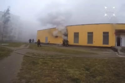 Пункт выдачи товаров горел в Барановичах