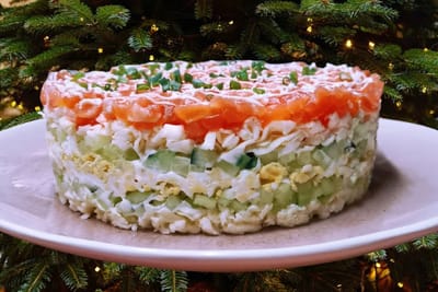 Салат на Новый год с крабовыми палочками – наш самый любимый