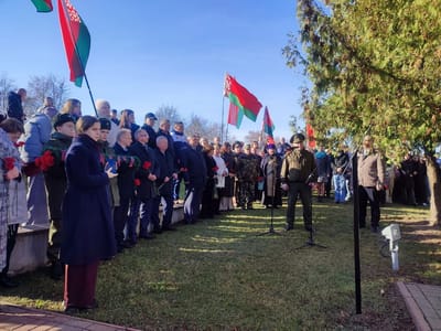 Слонимские гвардейцы приняли участие в захоронении неизвестных солдат