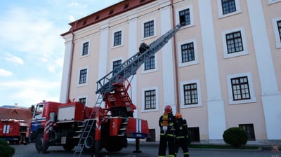 Слонимские спасатели провели учения в духовной семинарии