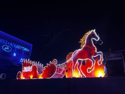 Территория Слонимского картонно-бумажного завода превратилась в зимнюю сказку