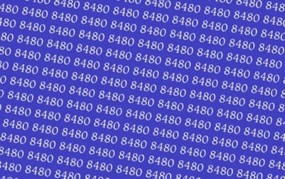 Тест на IQ: Найдите другое число среди чисел 8480