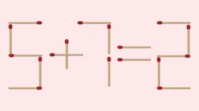 Тест на IQ: переместите 1 спичку, чтобы исправить уравнение