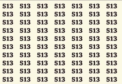 Тест на внимательность: Найдёте ли вы число 518 среди чисел 513 за 13 секунд?