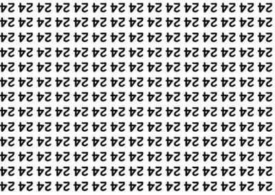 Только гений может найти правильное число в море перевернутых чисел 24 – всего за 5 секунд