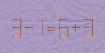 Только люди с высоким IQ решают этот пример быстро — переставьте 1 спичку и проверьте себя