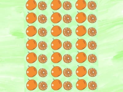 У вас точно высокий IQ? Тогда найдите уникальный апельсин среди множества других за 25 секунд