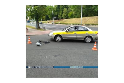 В Гродно водитель автомобиля «Nissan» сбил 12-летнего мальчика на электросамокате