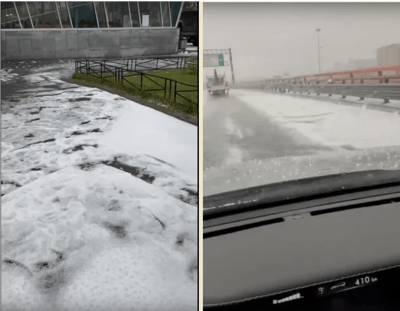 В Санкт-Петербурге выпал снег в августе