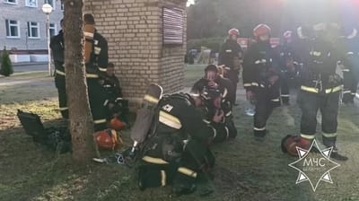 В Слониме горела поликлиника