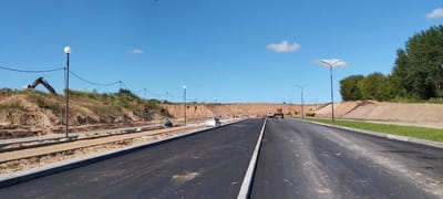 В Слониме строят дорогу в новом микрорайоне
