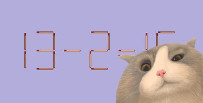 Ваш уровень IQ зашкаливает, если сумеете переставить 1 спичку в неверном равенстве