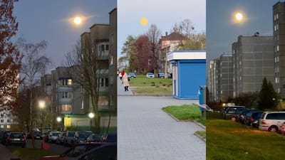 Вечером над Слонимом взошло редкое суперлуние — «Бобровая Луна»