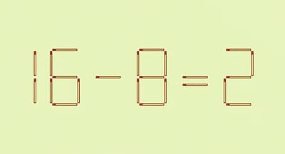 Вы мастер быстрых решений сложных задач? Тогда переставьте 1 спичку за 10 секунд