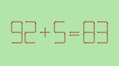 Вызов гениям математики: решите головоломку, переставив всего 1 спичку