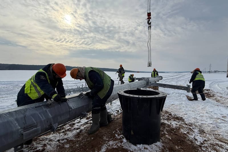 В Зельвенском районе строят линию электропередачи «Россь — Зельва»