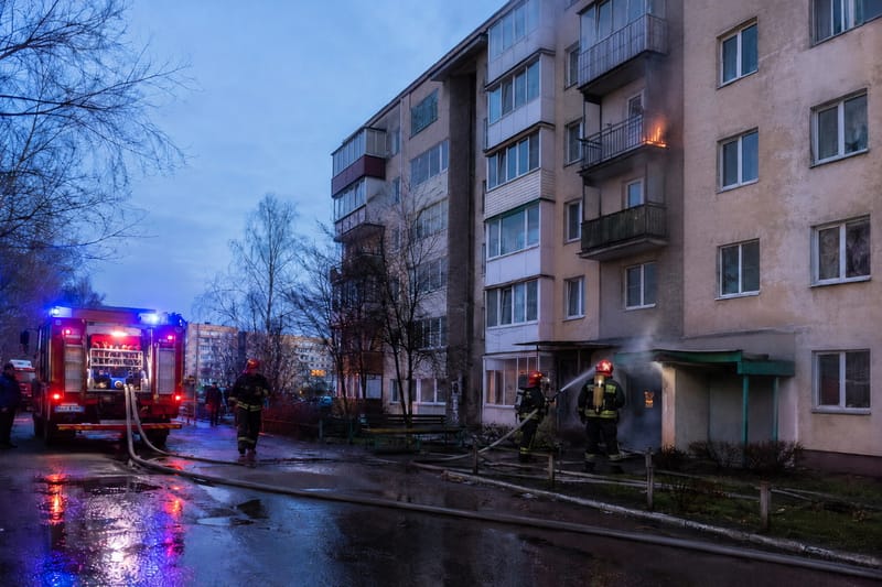пожар в многоэтажном доме