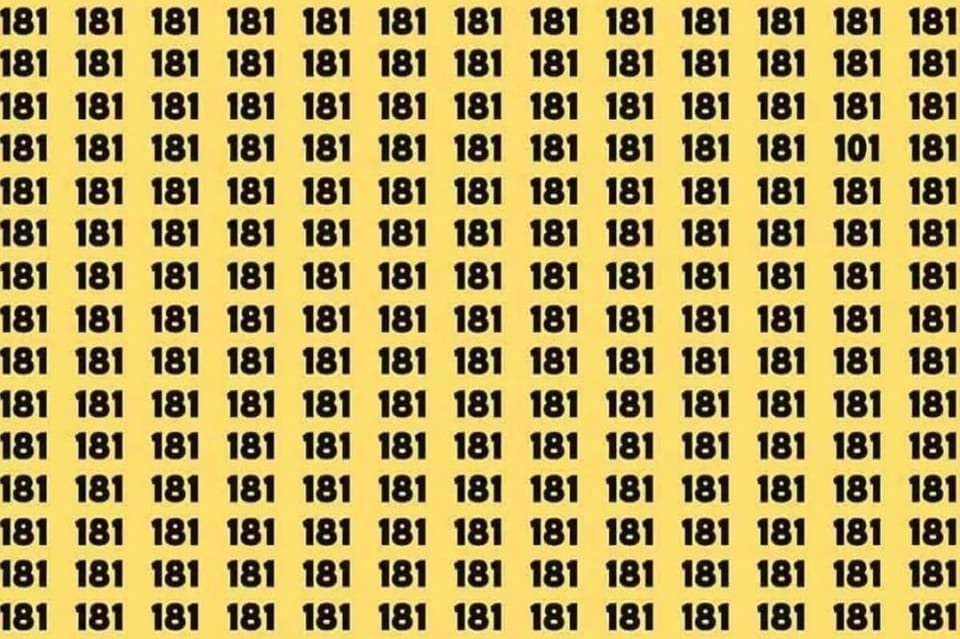 Ребус для тех, у кого «глаз-алмаз»: найдёте число 101 за 3 секунды?