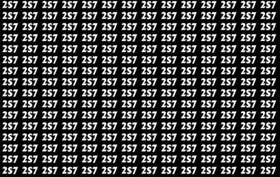 Визуальный тест: найдите на картинке число 257. Кто быстрее?
